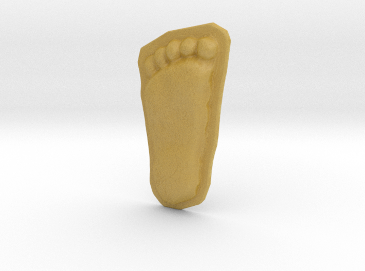 Bigfoot Footprint Cast 1/4 Scale 3d printed