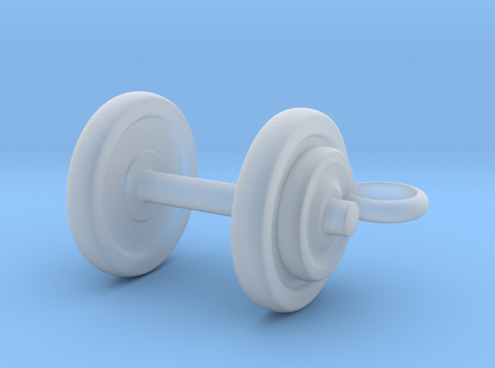 Tiny Dumbbell Pendant 3d printed