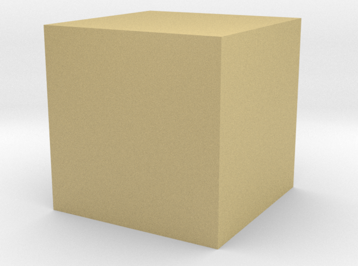 Cube-1cm3 3d printed 