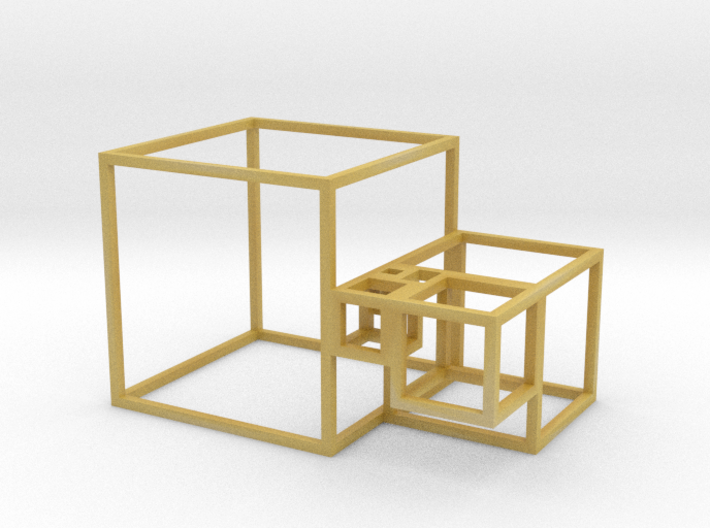 Golden Cubes 3d printed