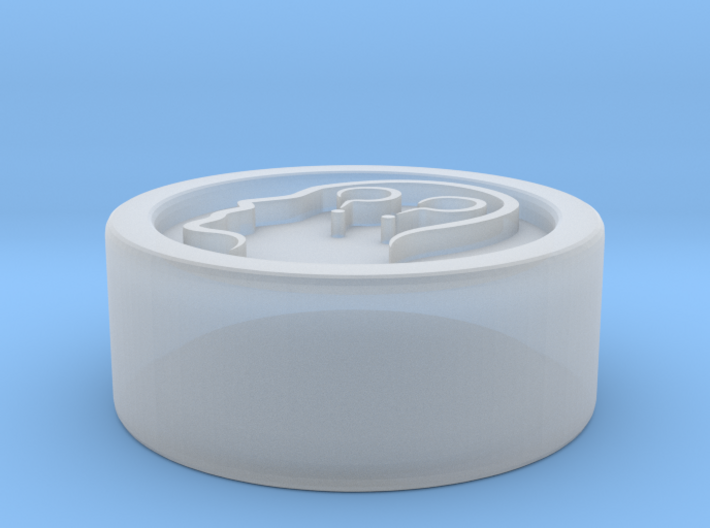 Circle Token - 0.5&quot; Confused 3d printed