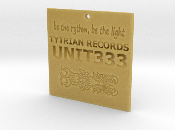 &quot;be the rythm, be the light&quot; Unit 333 necklace 3d printed