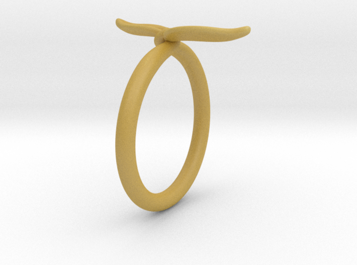 Leaf Ring 3d printed