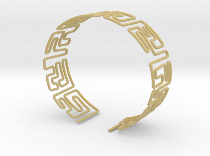 Maze Bracelet Size L 3d printed