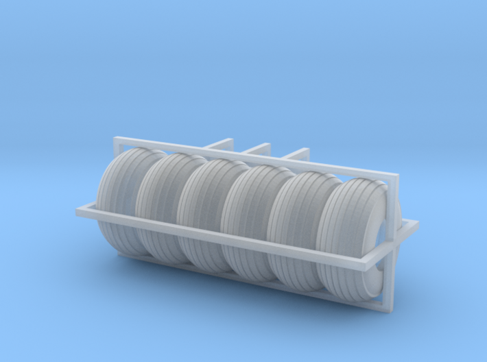 1/64 Balloon tires S scale 3d printed