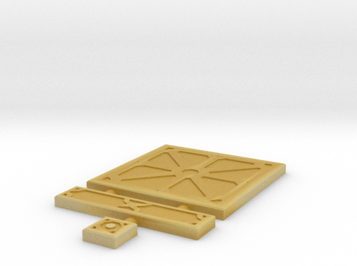 SciFi Tile 03 - Reinforced Plate 3d printed