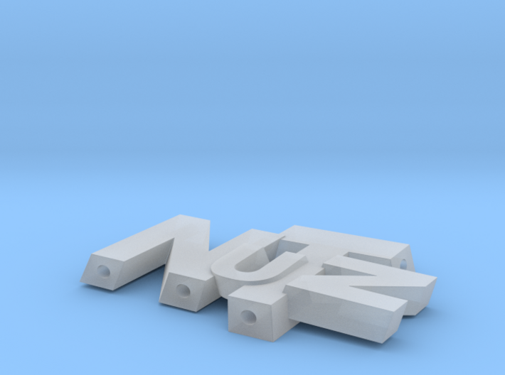 NuTz Letters 3d printed