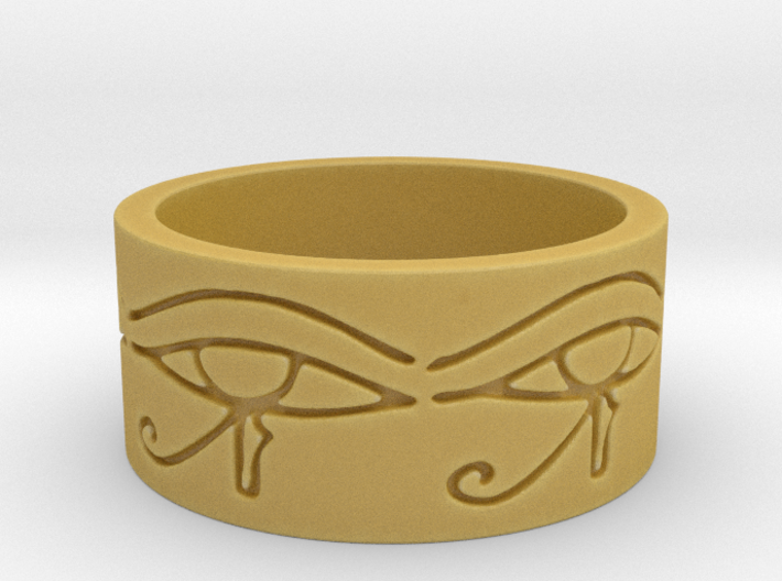Egyptian Eye Of Horus Ring Size 7 3d printed
