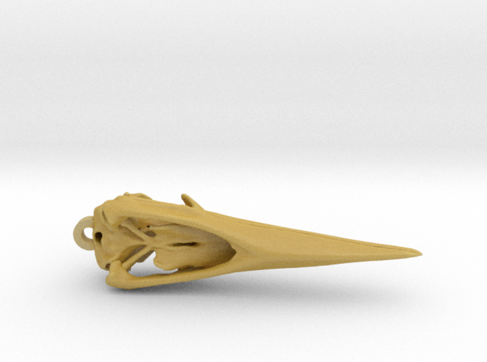 Javan Kingfisher Skull 3d printed