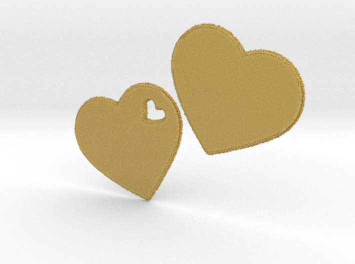 LOVE 3D Hearts 3d printed