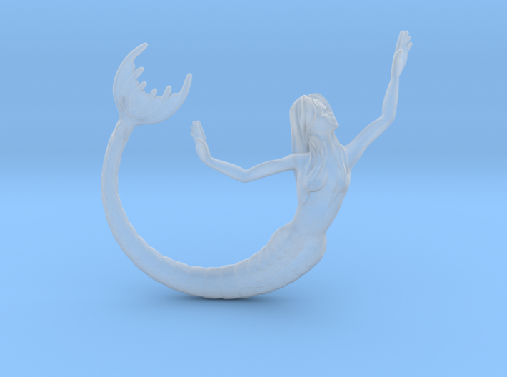 Mermaid Pendant 3d printed