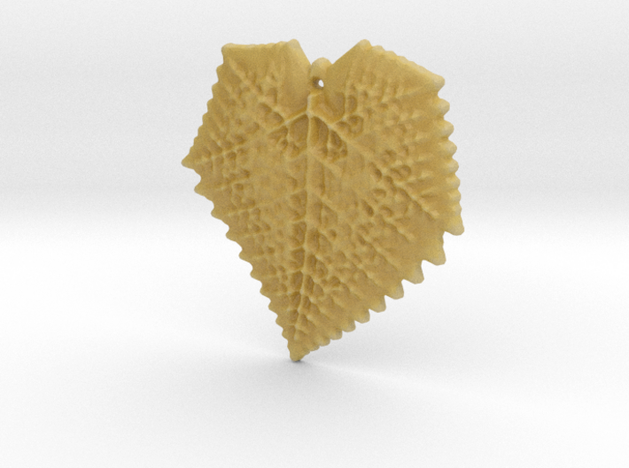 3D Fractal Leaf Pendant 3d printed