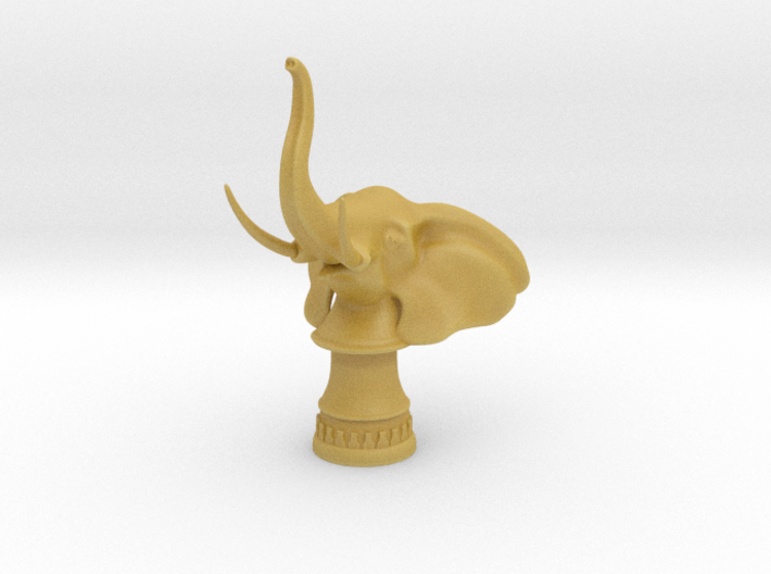 Elephant Rook (Round Base) 3d printed