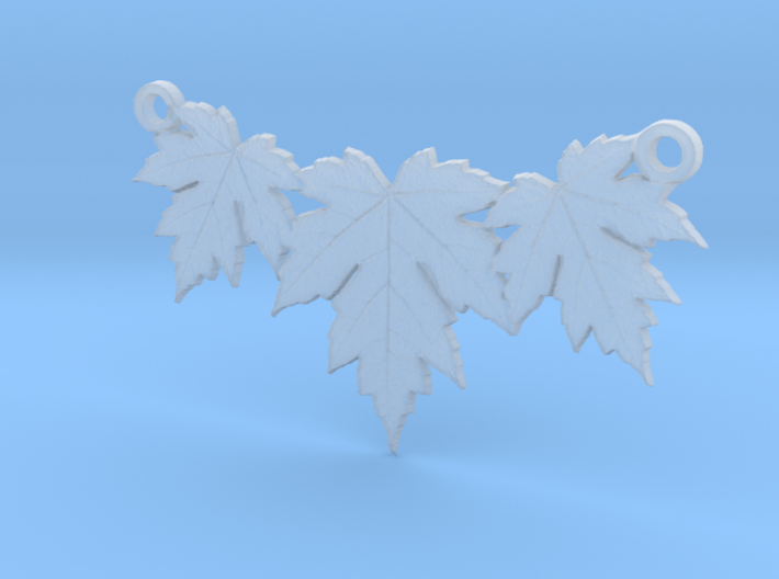 Maple Leaf Necklace 3d printed