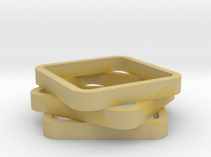 Stacked And Staggered Ring - US Size 08 3d printed