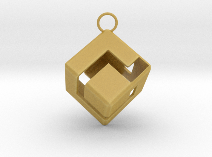 Gamecube Logo Pendant 3d printed