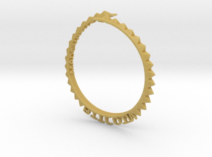 Bitcoin Bracelet 3d printed