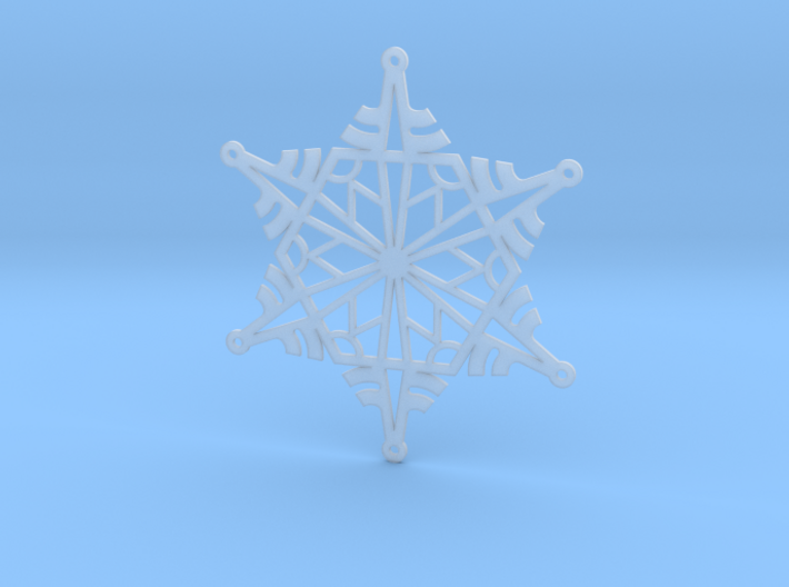 Arcs Snowflake - Flat 3d printed