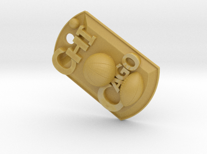 Chicago Sports Dog Tag 3d printed
