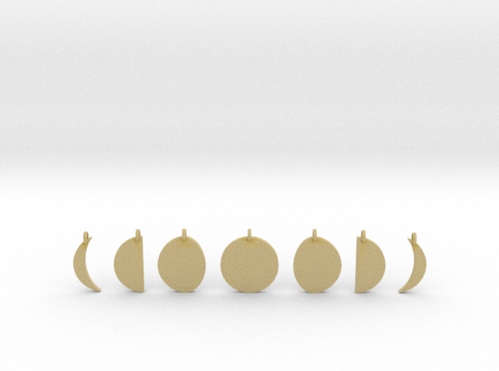 Moon Phases 3d printed 