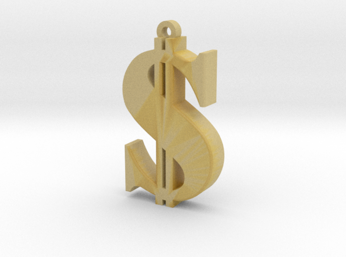 Dollar Pendant 3d printed