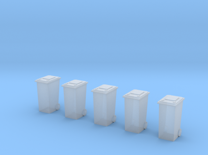 5 Minicontainers (n-scale) 3d printed