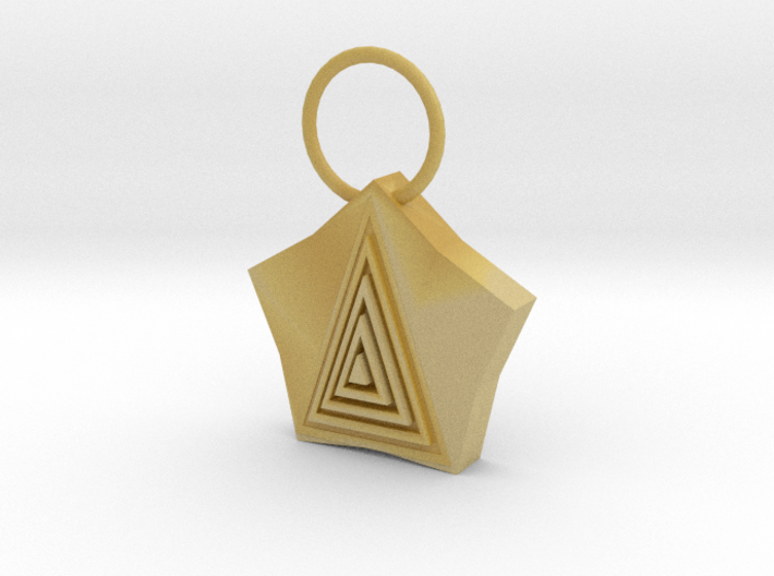Pyramid Pendant 3d printed 