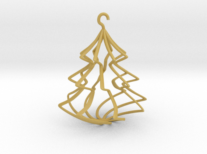 Wireframe Christmas Tree 3d printed