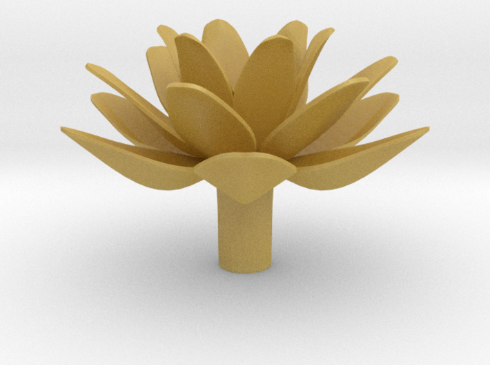 Lotus (Pen Cap) 3d printed
