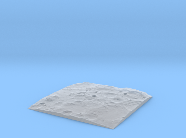 Terrain Model Lunar South Pole 3d printed