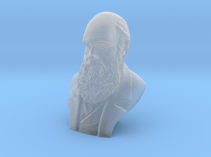 Charles Darwin 3&quot; Bust 3d printed