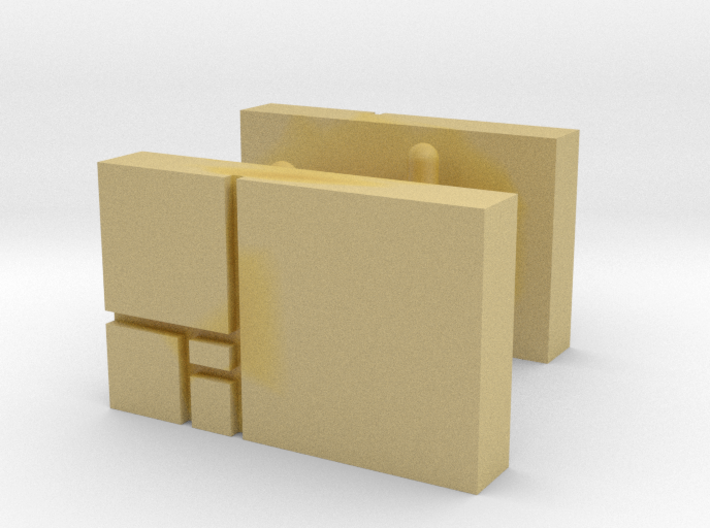 Golden Rectangle Cufflinks 3d printed