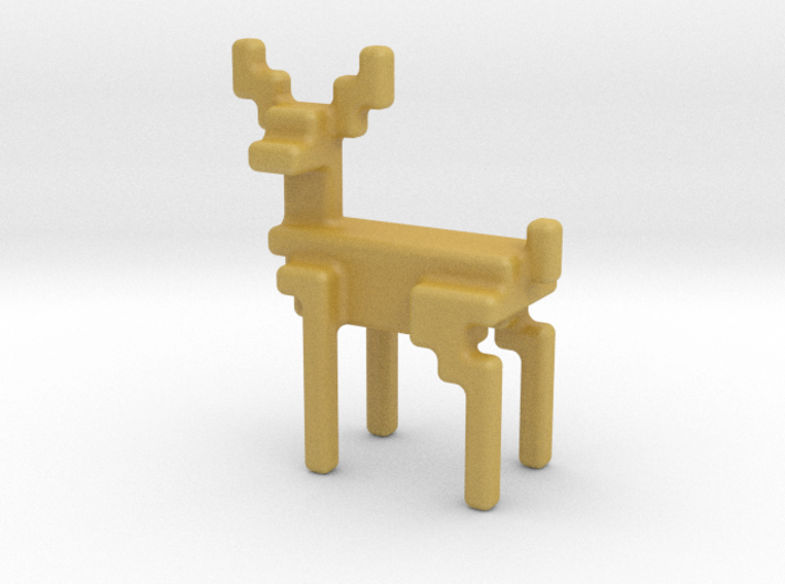 Big 8bit reindeer with rounded corners 3d printed