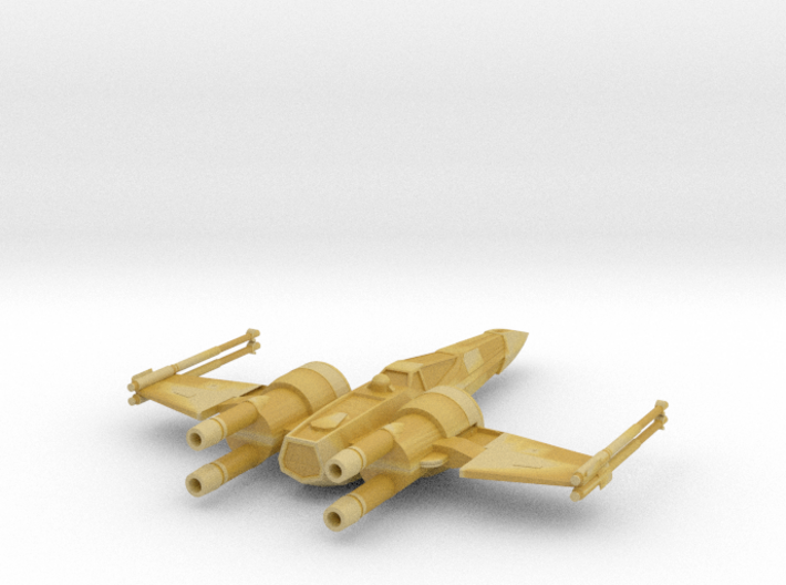 Space Superiority Fighter 7 Closed Wings 3d printed