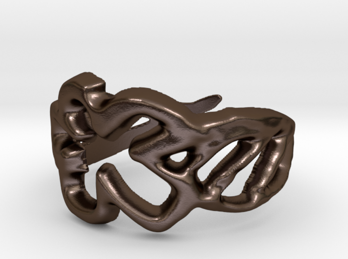 Draw your own ring 3d printed