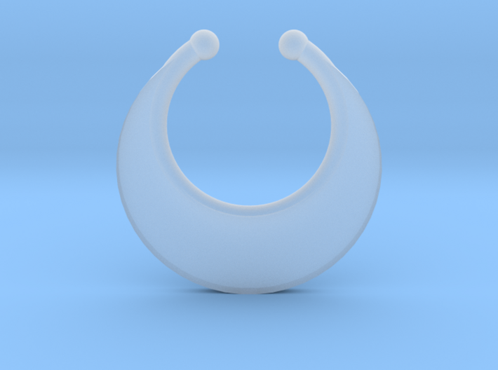 Faux Septum Ring - Crescent (small) 3d printed