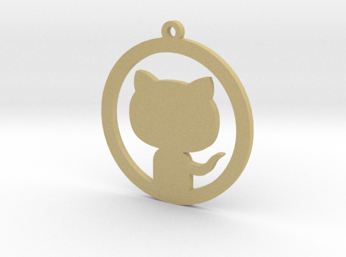 Octocat Keychain 3d printed