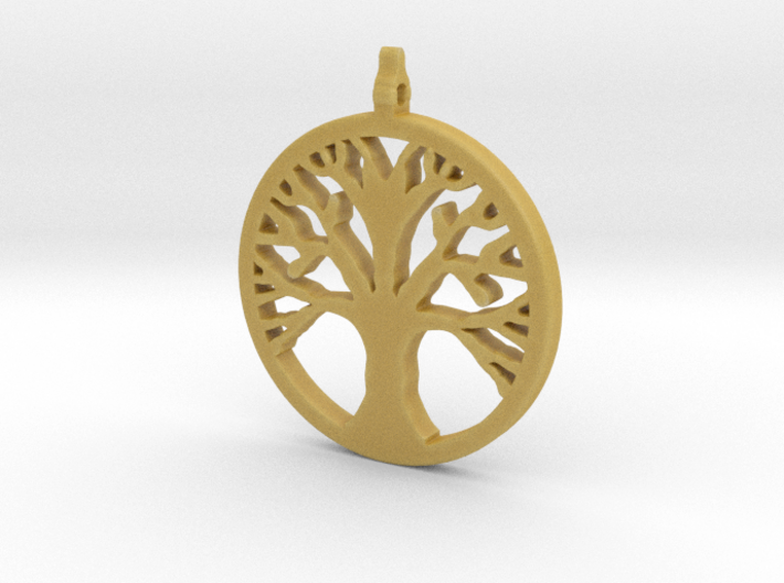 Tree Pendant 3d printed