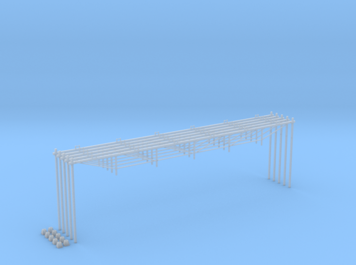 Catenary (5 set) Dutch style 6 track (1:160) 3d printed
