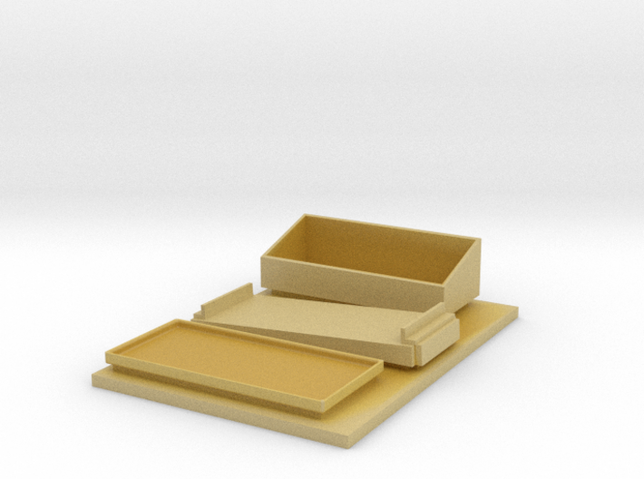 T-26 Fender Stowage Boxes (ONE BOX AND LID) 3d printed