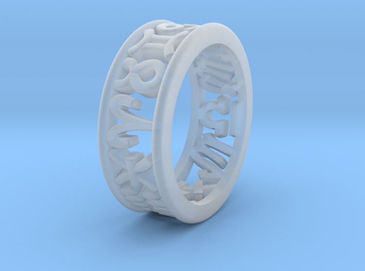 Constellation symbol ring 9.5 3d printed