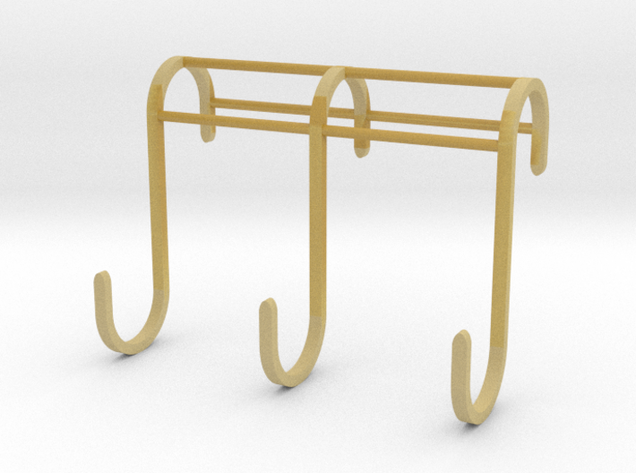 3 Hook Set for IKEA GRUNDTAL (17mm / 2.5mm) 3d printed