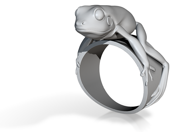 Froggy ring 3d printed