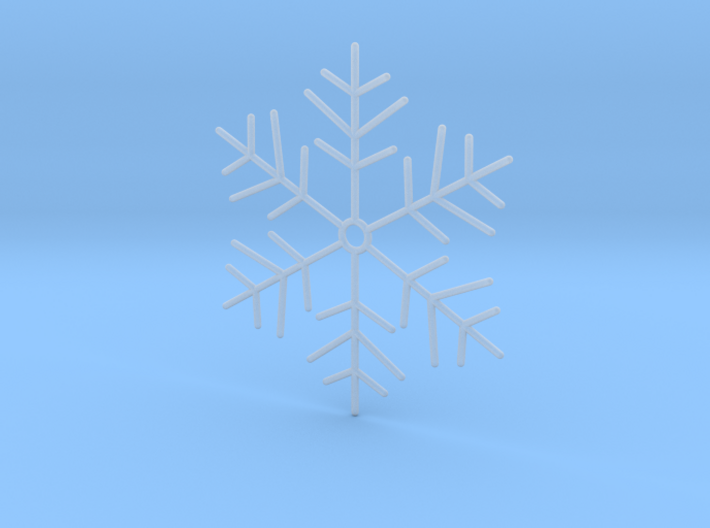 Snowflake Pendant 4 3d printed