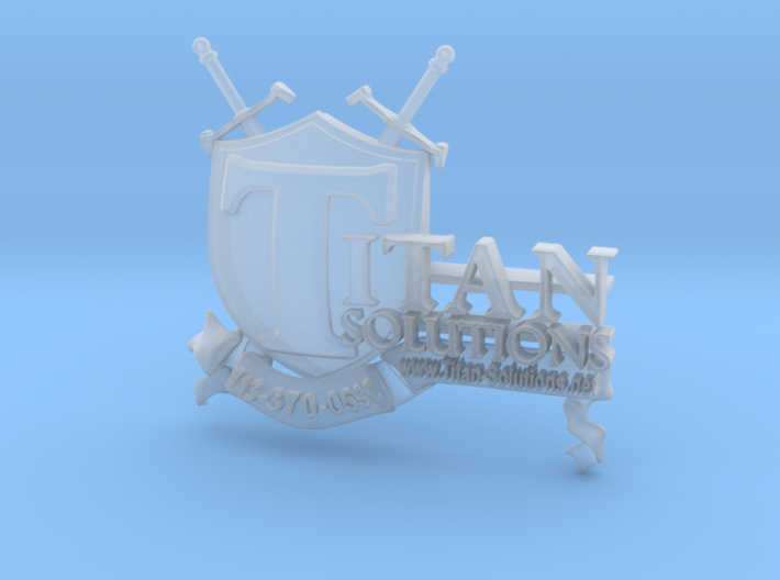 Titan Solutions Emblem 3d printed