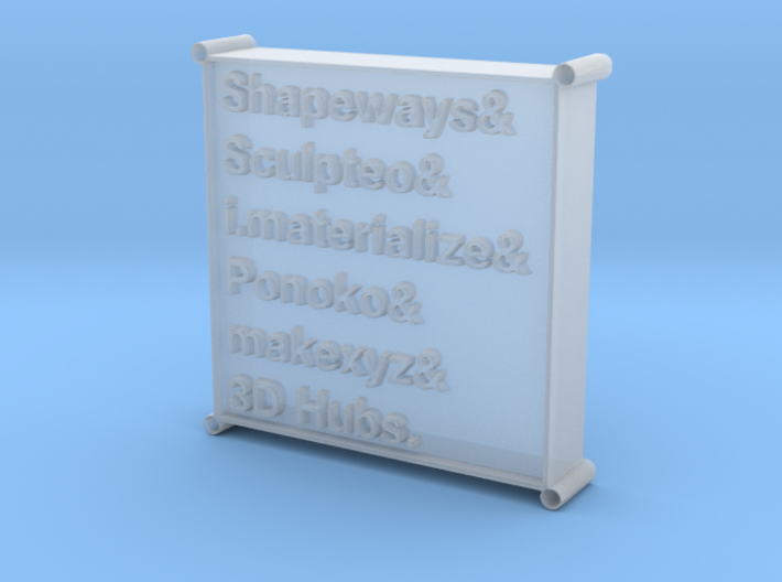 3D Printing Services List Pendant 3d printed