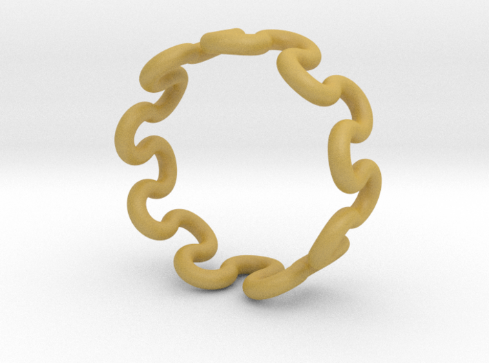 Wave Ring (16mm / 0.62inch inner diameter) 3d printed