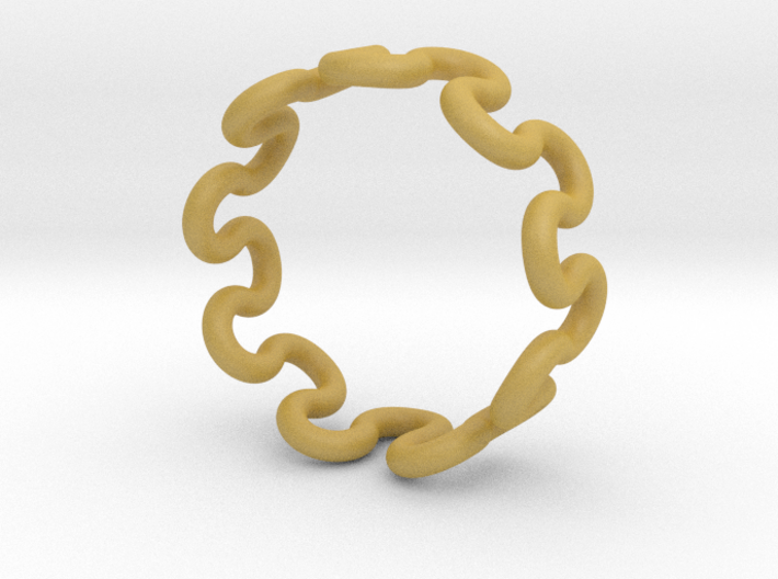 Wave Ring (22mm / 0.86inch inner diameter) 3d printed