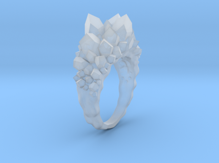 Crystal Ring Size 8,5 3d printed