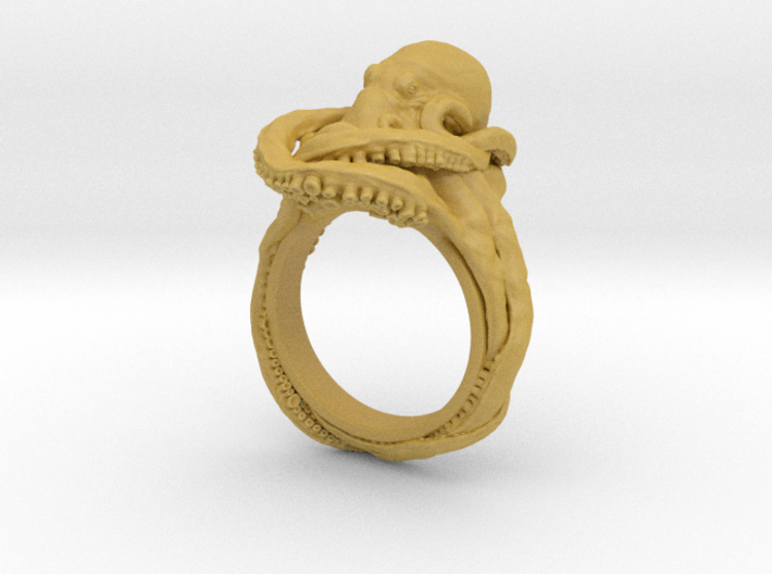 Octopus Ring 3d printed